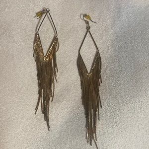 Gold dangle earrings